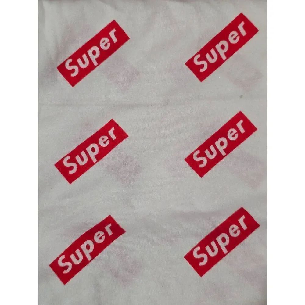 5 Yards Designer Logo Inspired "Super"Rayon Knit Fabric
